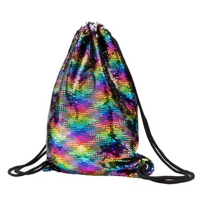 Fashion Design Hot Sale Cheap Custom Promotional Sequin Drawstring Bag