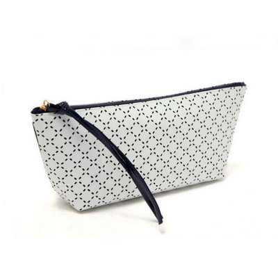 Fashion Style Zippered Leather Ladies Small Cosmetic Bag