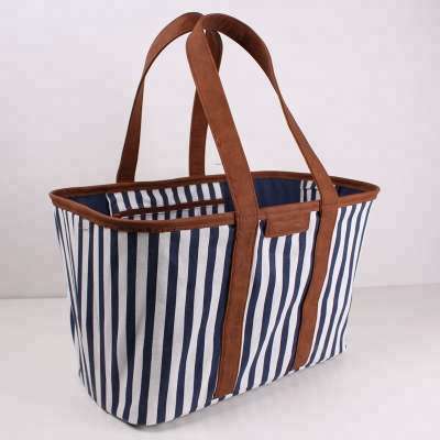 Nice Design Light Weight Reusable Foldable Grocery Shopping Bag Collapsible Basket